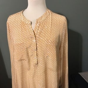 Lucky Brand popover blouse